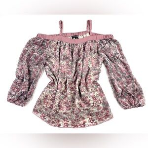 Women’s Jessica Simpson Pink Floral Blouse Size Medium